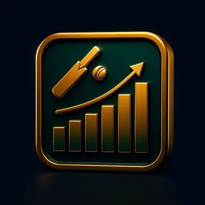 Glowing back and lay odds board icon for cricket exchange ID trading