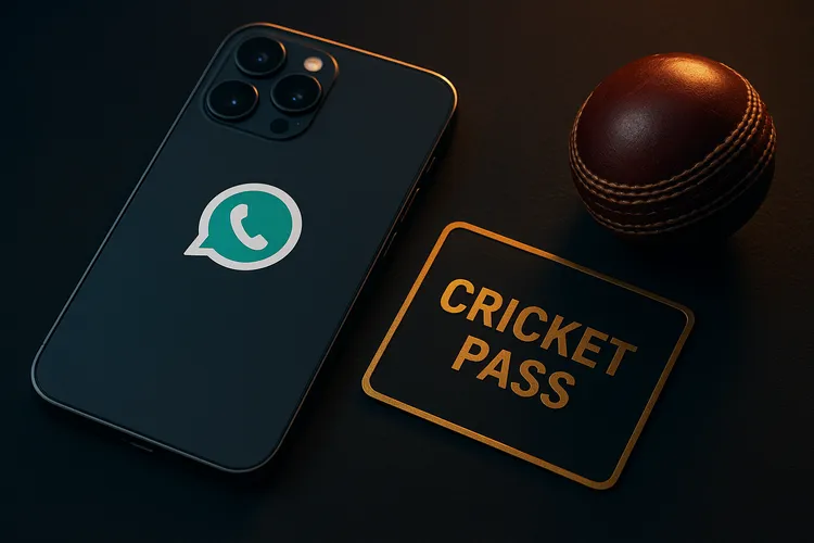 Phone showing verified cricket betting ID chat on WhatsApp for safe 2026 registration