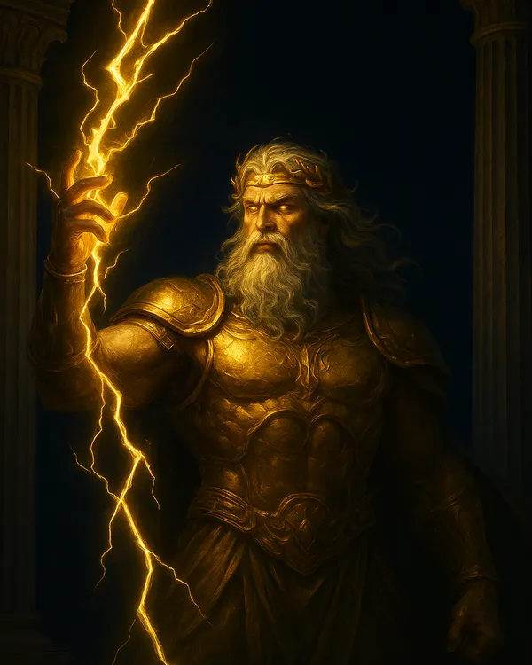 Greek god Zeus golden lightning slot tile on cricketbettingid.buzz